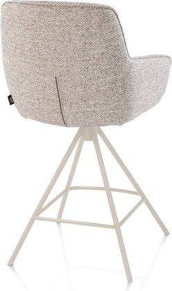 Henders en Hazel Mateo Creme Poten Barstoel