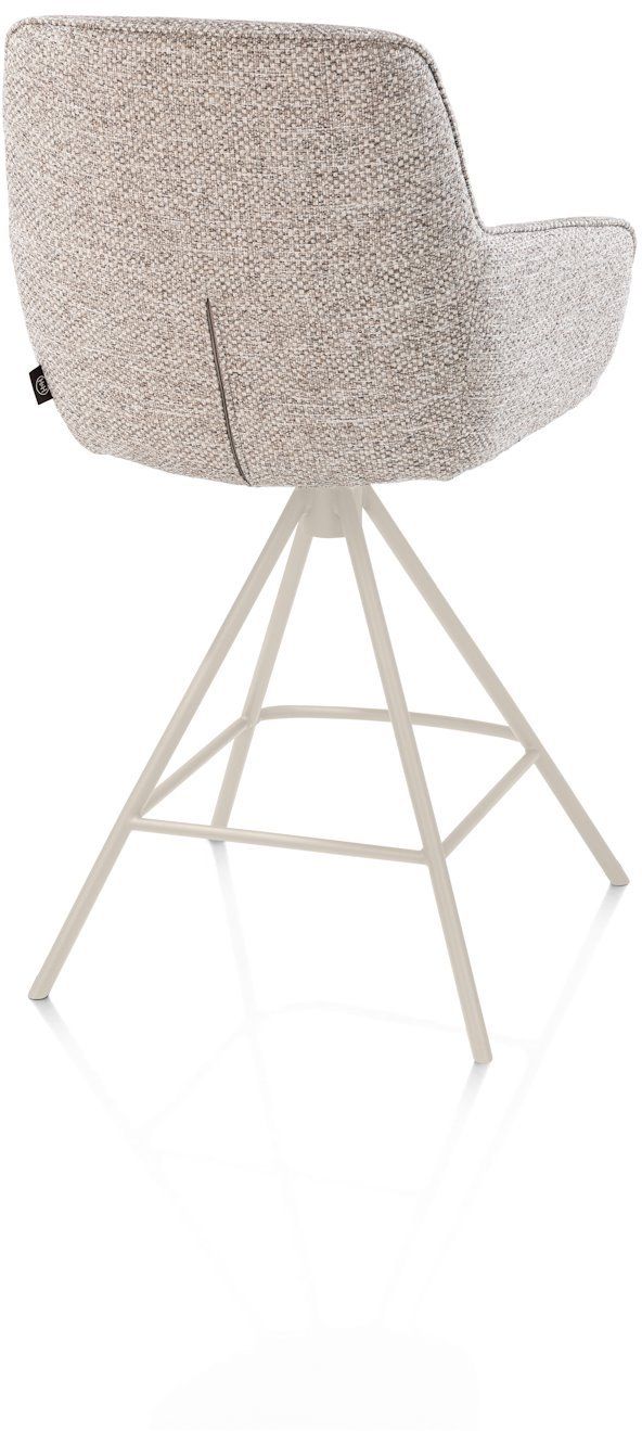 Henders en Hazel Mateo Creme Poten Barstoel