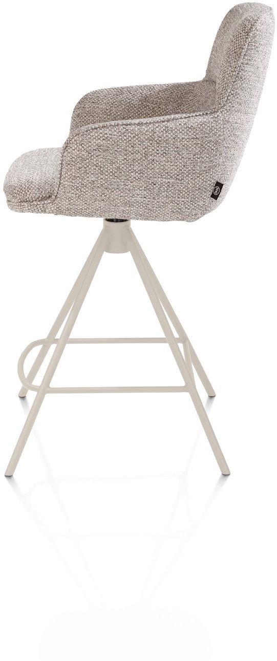 Henders en Hazel Mateo Creme Poten Barstoel