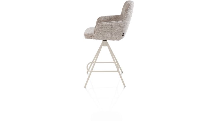 Henders en Hazel Mateo Creme Poten Barstoel