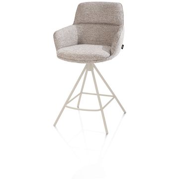 Henders en Hazel Mateo Creme Poten Barstoel