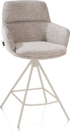 Henders en Hazel Mateo Creme Poten Barstoel