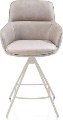 Henders en Hazel Mateo Creme Poten Barstoel