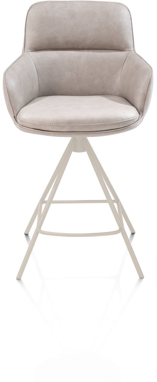 Henders en Hazel Mateo Creme Poten Barstoel
