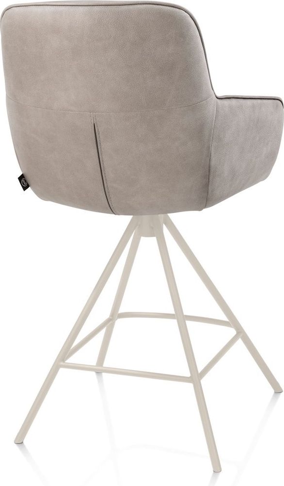 Henders en Hazel Mateo Creme Poten Barstoel