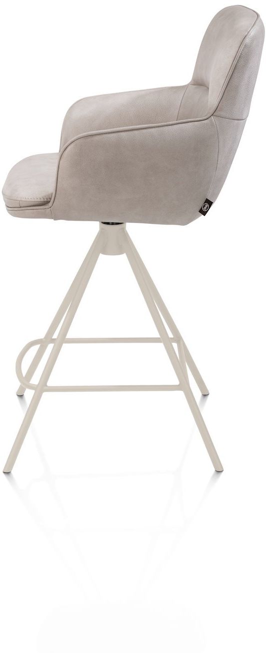 Henders en Hazel Mateo Creme Poten Barstoel
