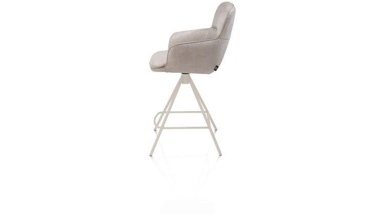 Henders en Hazel Mateo Creme Poten Barstoel
