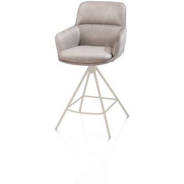 Henders en Hazel Mateo Creme Poten Barstoel