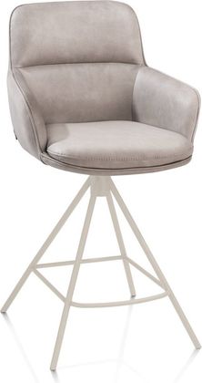 Henders en Hazel Mateo Creme Poten Barstoel