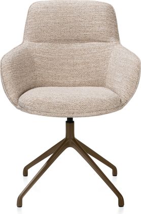 Henders en Hazel Mateo Steelbrown Poten Armstoel