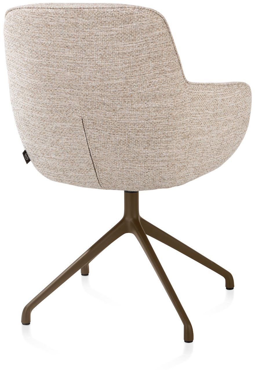 Henders en Hazel Mateo Steelbrown Poten Armstoel