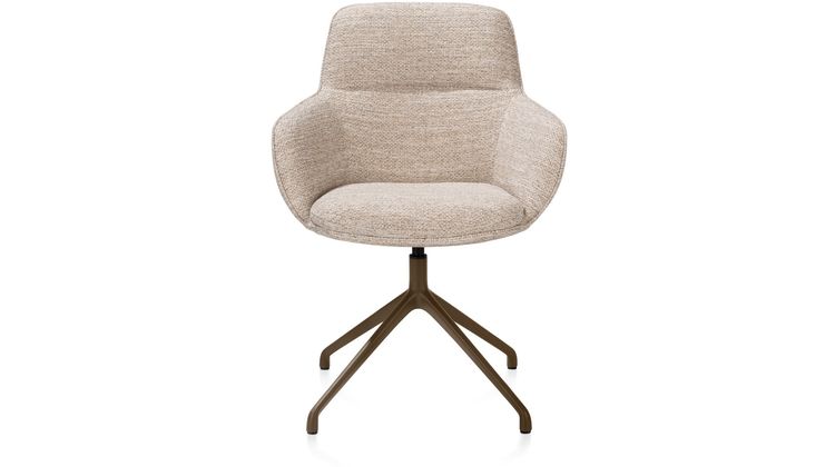 Henders en Hazel Mateo Steelbrown Poten Armstoel