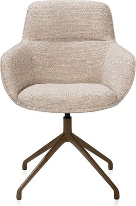 Henders en Hazel Mateo Steelbrown Poten Armstoel