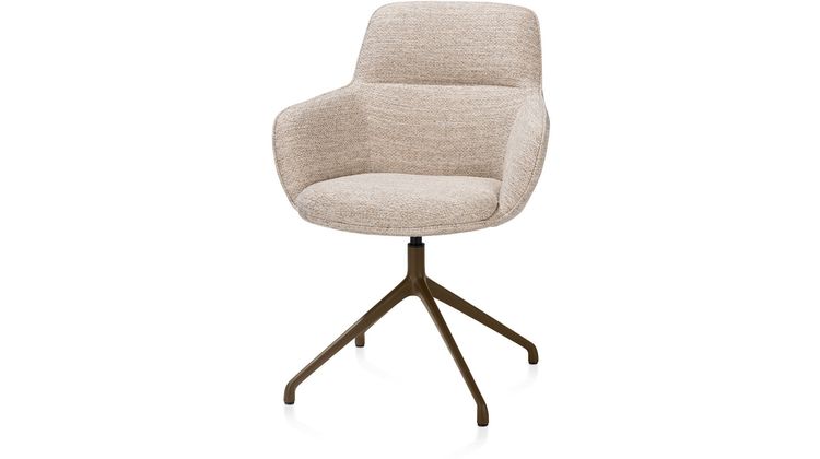 Henders en Hazel Mateo Steelbrown Poten Armstoel