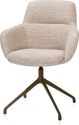 Henders en Hazel Mateo Steelbrown Poten Armstoel