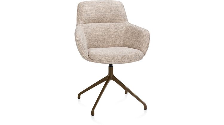 Henders en Hazel Mateo Steelbrown Poten Armstoel