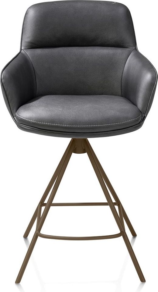 Henders en Hazel Mateo Steelbrown Poten Barstoel