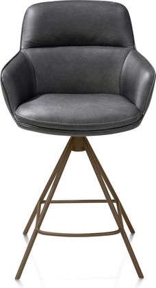 Henders en Hazel Mateo Steelbrown Poten Barstoel