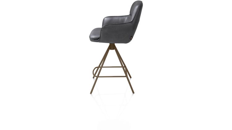 Henders en Hazel Mateo Steelbrown Poten Barstoel