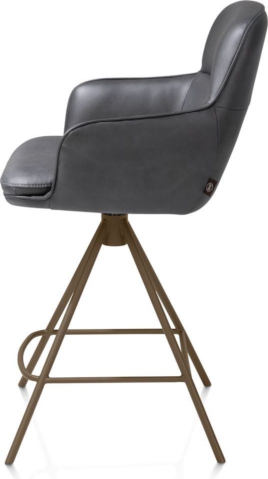 Henders en Hazel Mateo Steelbrown Poten Barstoel