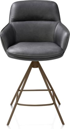 Henders en Hazel Mateo Steelbrown Poten Barstoel