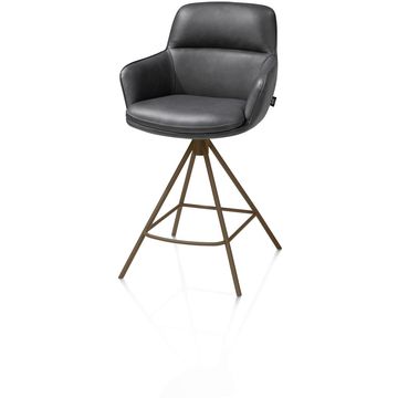 Henders en Hazel Mateo Steelbrown Poten Barstoel