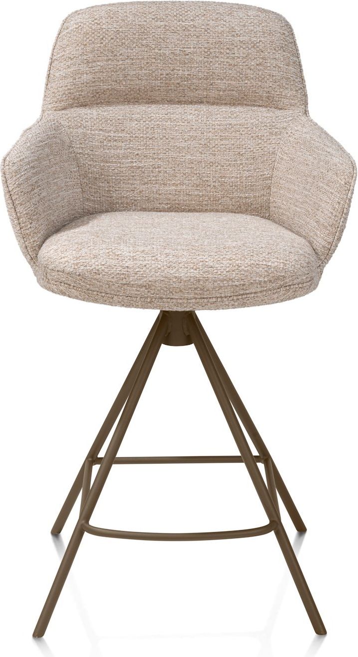 Henders en Hazel Mateo Steelbrown Poten Barstoel