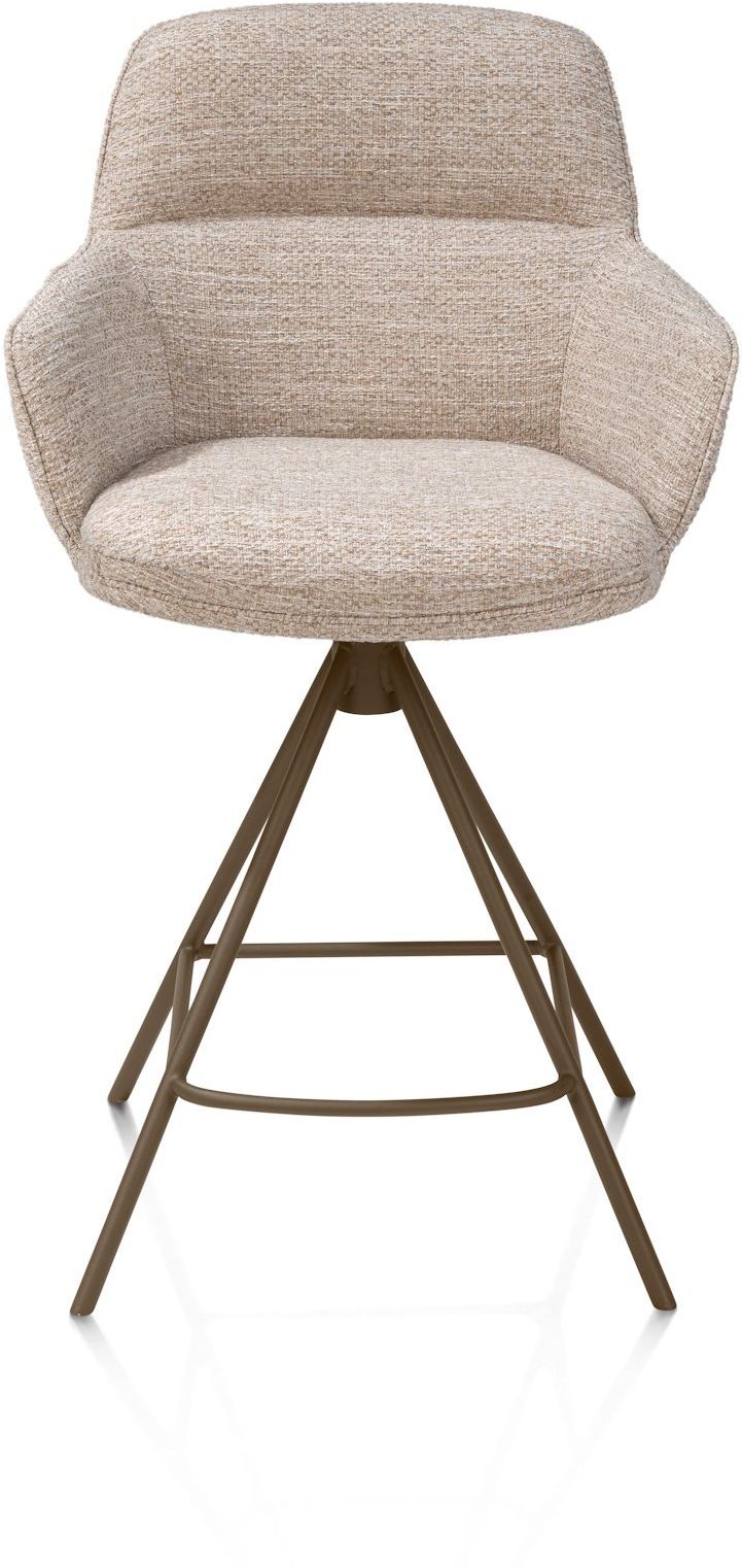 Henders en Hazel Mateo Steelbrown Poten Barstoel