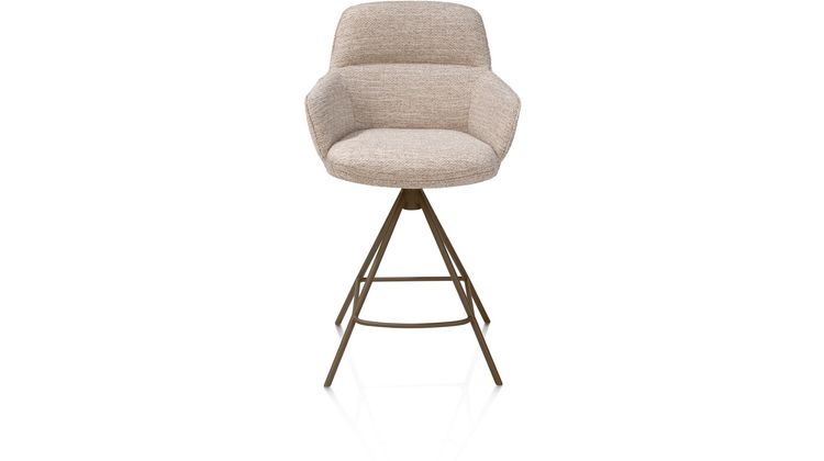Henders en Hazel Mateo Steelbrown Poten Barstoel