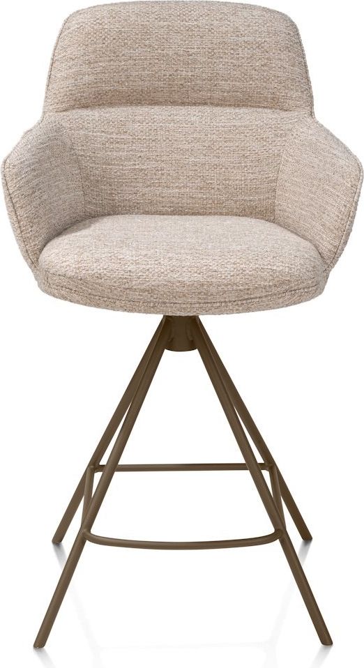 Henders en Hazel Mateo Steelbrown Poten Barstoel