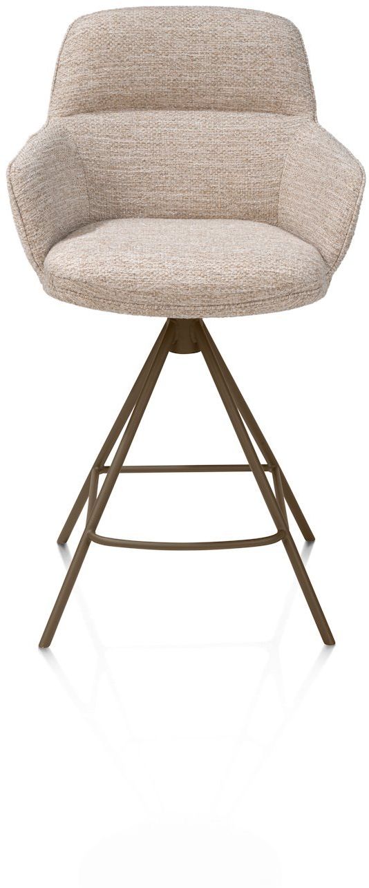 Henders en Hazel Mateo Steelbrown Poten Barstoel