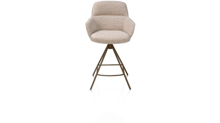 Henders en Hazel Mateo Steelbrown Poten Barstoel