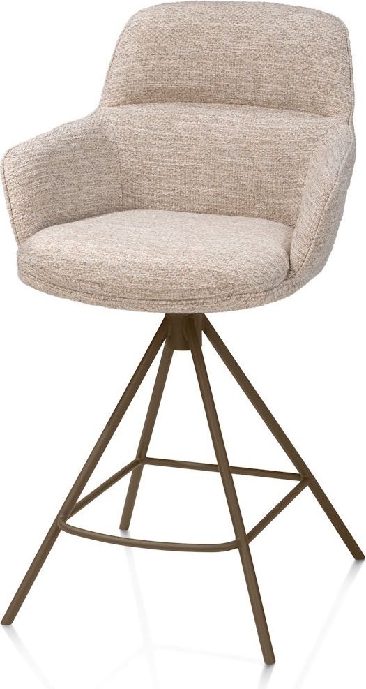 Henders en Hazel Mateo Steelbrown Poten Barstoel