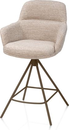 Henders en Hazel Mateo Steelbrown Poten Barstoel