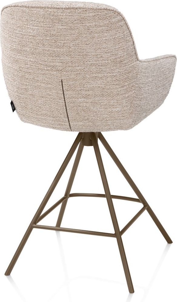 Henders en Hazel Mateo Steelbrown Poten Barstoel
