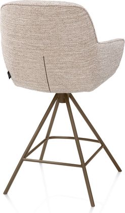 Henders en Hazel Mateo Steelbrown Poten Barstoel
