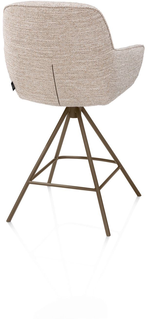 Henders en Hazel Mateo Steelbrown Poten Barstoel
