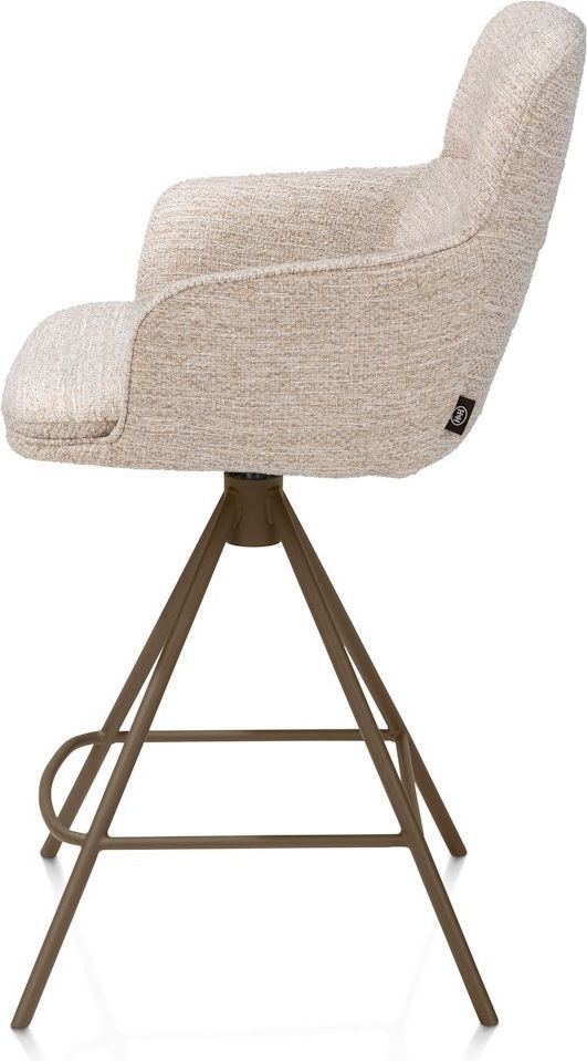 Henders en Hazel Mateo Steelbrown Poten Barstoel