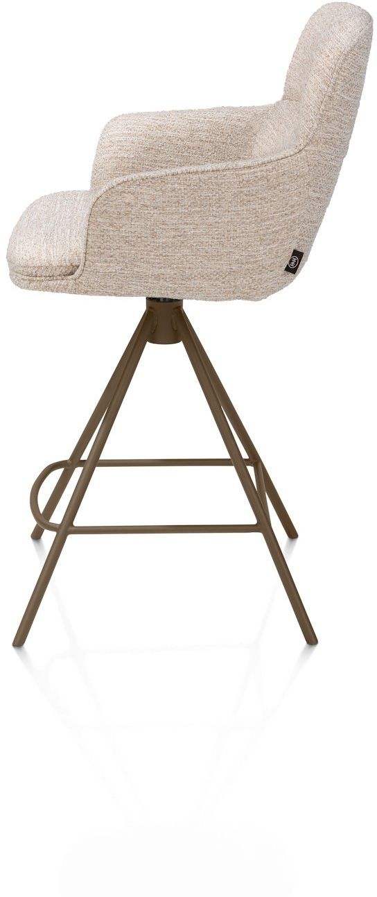 Henders en Hazel Mateo Steelbrown Poten Barstoel