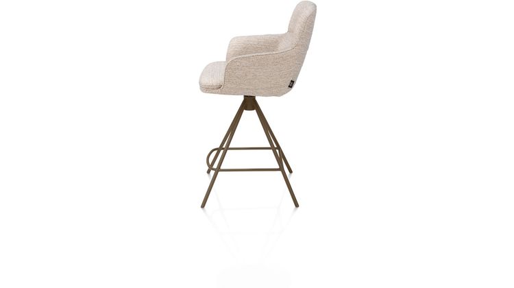 Henders en Hazel Mateo Steelbrown Poten Barstoel
