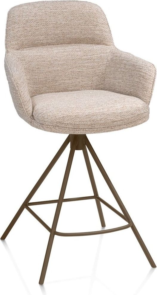 Henders en Hazel Mateo Steelbrown Poten Barstoel