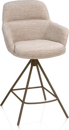 Henders en Hazel Mateo Steelbrown Poten Barstoel