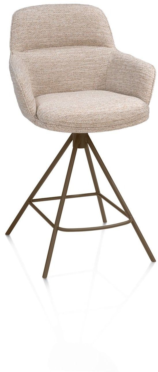 Henders en Hazel Mateo Steelbrown Poten Barstoel