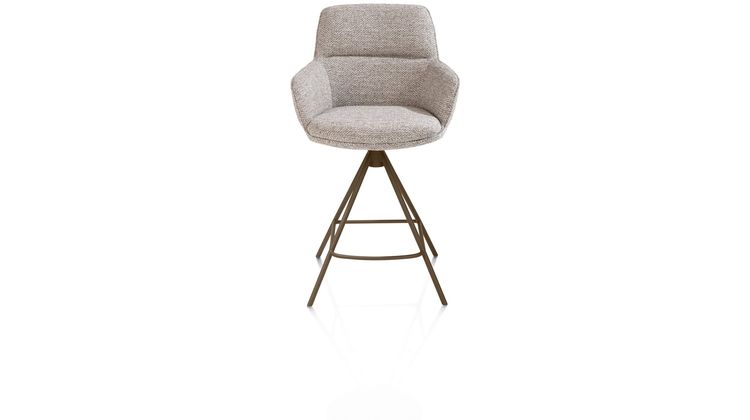 Henders en Hazel Mateo Steelbrown Poten Barstoel