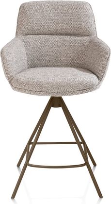 Henders en Hazel Mateo Steelbrown Poten Barstoel