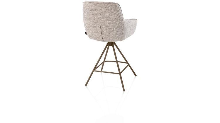 Henders en Hazel Mateo Steelbrown Poten Barstoel