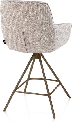 Henders en Hazel Mateo Steelbrown Poten Barstoel