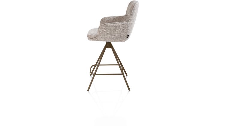 Henders en Hazel Mateo Steelbrown Poten Barstoel