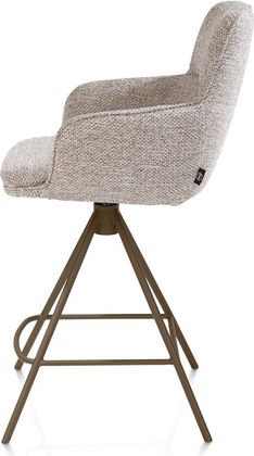 Henders en Hazel Mateo Steelbrown Poten Barstoel