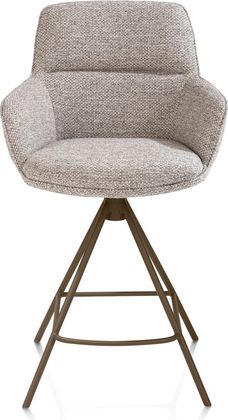 Henders en Hazel Mateo Steelbrown Poten Barstoel